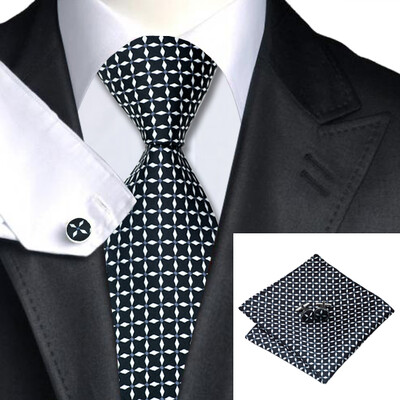 N-0527 Vogue Men Silk Tie Set Black Novelty Necktie Handkerchief Cufflinks Set Ties For Men Formal Wedding Business wholesale
N-0527 Vogue Men Silk Tie Set Black Novelty Necktie Handkerchief Cufflinks Set Ties For Men Formal Wedding Business wholesale