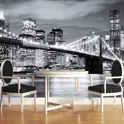 Custom Mural Night View Manhattan Bridge New York European And American Cities Black And White Living Room Backdrop Wallpaper
Custom Mural Night View Manhattan Bridge New York European And American Cities Black And White Living Room Backdrop Wallpaper