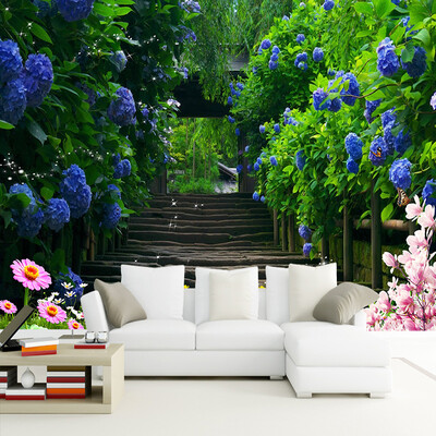 Custom Mural Wallpaper Flower Vine Blue Floral Butterfly Small Road 3D Stereo Living Room Sofa TV Background Wall Decor Painting
Custom Mural Wallpaper Flower Vine Blue Floral Butterfly Small Road 3D Stereo Living Room Sofa TV Background Wall Decor Painting