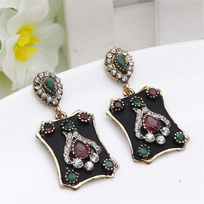 Vintage Turkish Women Heart Long Drop Earrings Resin Paint Flower Jewelry Antique Gold Color Retro Arabia India Bridal Bijoux
Vintage Turkish Women Heart Long Drop Earrings Resin Paint Flower Jewelry Antique Gold Color Retro Arabia India Bridal Bijoux