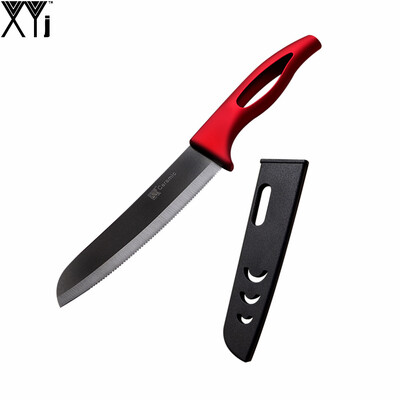 XYJ Brand 6 Inch Santoku Ceramic Knife Sharp Black Blade Kitchen Knife And One Cover High End Serrated Bread Knife Top Selling
XYJ Brand 6 Inch Santoku Ceramic Knife Sharp Black Blade Kitchen Knife And One Cover High End Serrated Bread Knife Top Selling