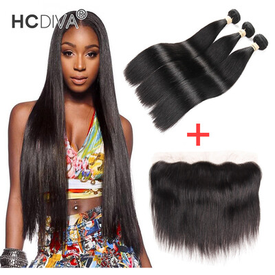 HCDIVA Grade 7A Indian Virgin Human Hair Straight 3 Bundle with Lace Frontal Ear to Ear Closure with Baby Hair No Shedding India
HCDIVA Grade 7A Indian Virgin Human Hair Straight 3 Bundle with Lace Frontal Ear to Ear Closure with Baby Hair No Shedding India