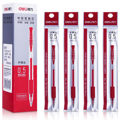 Deli deli 05mm gel pen refill 6600ES refill red bullet 20 box S790
Deli deli 05mm gel pen refill 6600ES refill red bullet 20 box S790