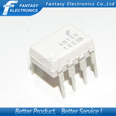 20PCS 6N139 DIP8 DIP photoelectric coupler new and original free shipping