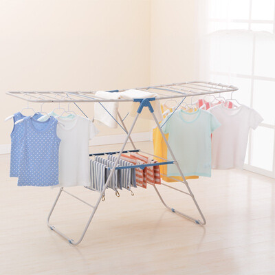 Increasingly new drying rack floor folding balcony wing drying rack free installation multi-purpose baby diaper drying rack blue RYX-02-002B
Increasingly new drying rack floor folding balcony wing drying rack free installation multi-purpose baby diaper drying rack blue RYX-02-002B