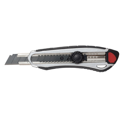 Qixin COMIX 18mm large utility knife zinc alloy paper cutter with black SK2 blade B2839
Qixin COMIX 18mm large utility knife zinc alloy paper cutter with black SK2 blade B2839