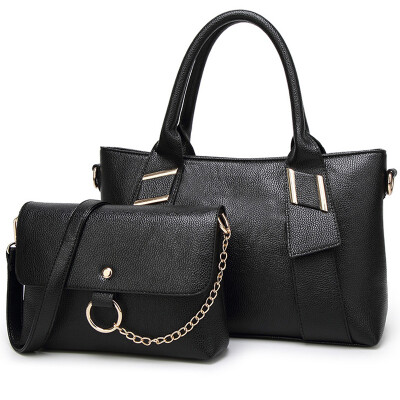 DEER LOVE handbag wild tide handbag shoulder Messenger bag two pieces suit LE170089 black
DEER LOVE handbag wild tide handbag shoulder Messenger bag two pieces suit LE170089 black