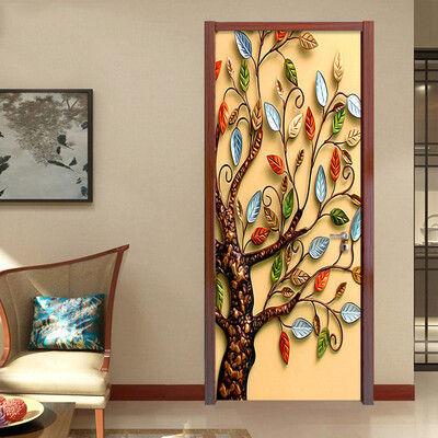 3D Stereo Relief Colorful Tree Photo Wall Mural PVC Self-Adhesive Waterproof Door Sticker Wallpaper Living Room 77cmx200cm
3D Stereo Relief Colorful Tree Photo Wall Mural PVC Self-Adhesive Waterproof Door Sticker Wallpaper Living Room 77cmx200cm