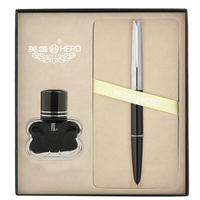 Hero HERO 100 black semi-steel 14K gold tip pen ink gift box gold pen set
Hero HERO 100 black semi-steel 14K gold tip pen ink gift box gold pen set