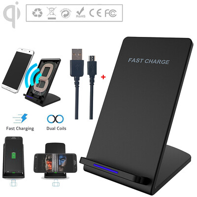 AICase Qi Wireless Charger Pad Stand Fast Charging For iPhone 8 Plus iPhone X Samsung Galaxy Note8 S8 S7 S6 Edge
AICase Qi Wireless Charger Pad Stand Fast Charging For iPhone 8 Plus iPhone X Samsung Galaxy Note8 S8 S7 S6 Edge