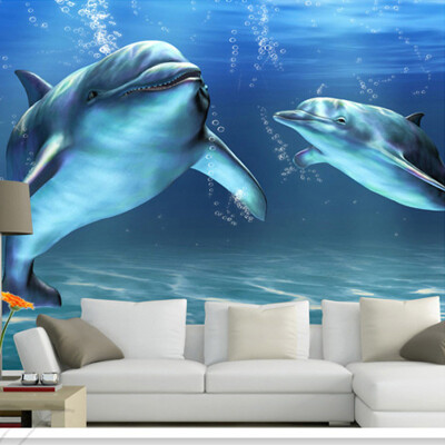 Custom Photo Wallpaper 3D Stereoscopic Mural Bedroom Living Room TV Background Non-woven Printed Wallpaper Marine Dolphin
Custom Photo Wallpaper 3D Stereoscopic Mural Bedroom Living Room TV Background Non-woven Printed Wallpaper Marine Dolphin