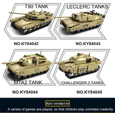 KAZI Military Model Block Tank ABS Building Block DIY Army Toys Kids Gift 4 Style Compatible with Lego Brick-84044
KAZI Military Model Block Tank ABS Building Block DIY Army Toys Kids Gift 4 Style Compatible with Lego Brick-84044