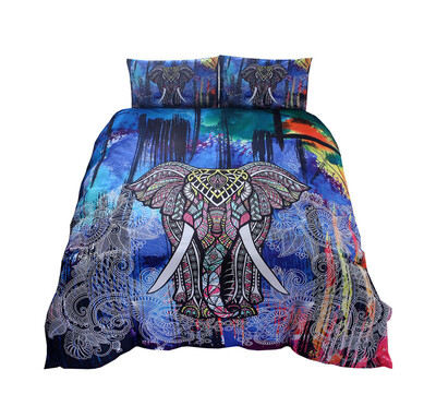 IDouillet Multicolor Elephant Printed Bedding Set Boho Rainbow Elephant Printed Bohemia Reversible Duvet Cover and Pillowcase
IDouillet Multicolor Elephant Printed Bedding Set Boho Rainbow Elephant Printed Bohemia Reversible Duvet Cover and Pillowcase