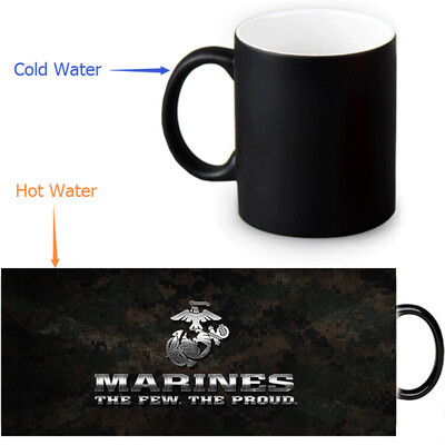 USMC 350ml12oz Heat Reveal Mug Color Change Coffee Cup Sensitive Morphing Mugs Magic Mug Milk Tea Cups
USMC 350ml12oz Heat Reveal Mug Color Change Coffee Cup Sensitive Morphing Mugs Magic Mug Milk Tea Cups