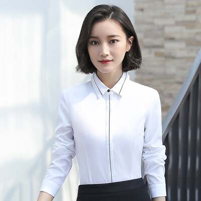 Long Yue womens spring&autumn professional wear suit jacket shirt West skirt trousers OL work interview uniform striped long-sleeved suit professional suit LWXF181508 white shirt M
Long Yue womens spring&autumn professional wear suit jacket shirt West skirt trousers OL work interview uniform striped long-sleeved suit professional suit LWXF181508 white shirt M