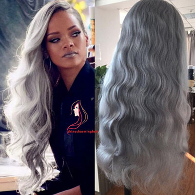 Free Part Pure Color Slivery Grey Virgin Human Lace Wig With Baby Hair Glueless Full Lace Wig rihanna hairstyle
Free Part Pure Color Slivery Grey Virgin Human Lace Wig With Baby Hair Glueless Full Lace Wig rihanna hairstyle