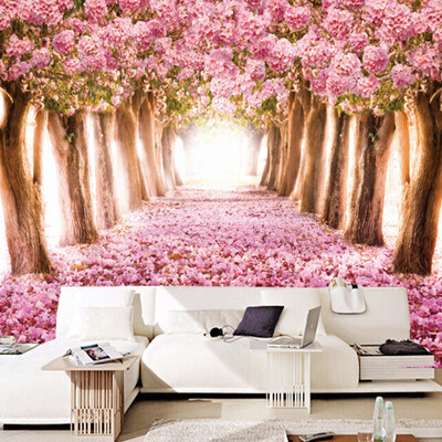 Custom Modern Romantic Wall Mural Pink Flowers Trees Forest Photo Wallpaper For Bedding Room Sofa TV Backdrop Home Improvement 
Custom Modern Romantic Wall Mural Pink Flowers Trees Forest Photo Wallpaper For Bedding Room Sofa TV Backdrop Home Improvement