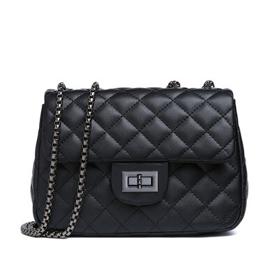 Viney fashion handbags cowhide small fragrance shoulder bag rhombic chain bag trend crossbody bag classic black
Viney fashion handbags cowhide small fragrance shoulder bag rhombic chain bag trend crossbody bag classic black