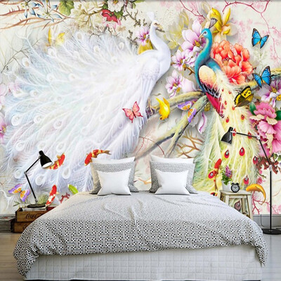 Chinese Style Watercolor Peacock Peony 3D Wall Murals Wallpaper Living Room Bedroom Backdrop Wall Home Decor Papel De Parede 3 D
Chinese Style Watercolor Peacock Peony 3D Wall Murals Wallpaper Living Room Bedroom Backdrop Wall Home Decor Papel De Parede 3 D