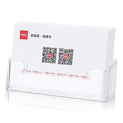Deli deli desktop office business card holder transparent acrylic business card storage display box 9319
Deli deli desktop office business card holder transparent acrylic business card storage display box 9319