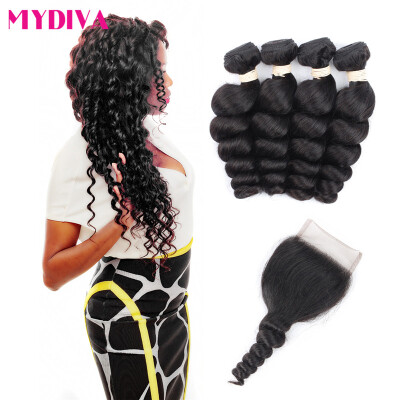 7A Brazilian Loose Wave 4 Bundles With Closure Hair Bundles With Lace Closure Free Part Brazilian Virgin Hair With Closure
7A Brazilian Loose Wave 4 Bundles With Closure Hair Bundles With Lace Closure Free Part Brazilian Virgin Hair With Closure