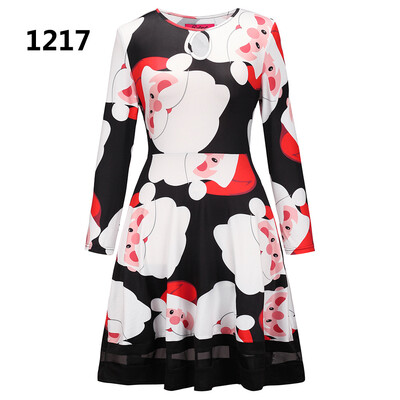 Europe and America Christmas dress Christmas tree old man snowman bottom jigsaw dress Christmas print dress
Europe and America Christmas dress Christmas tree old man snowman bottom jigsaw dress Christmas print dress