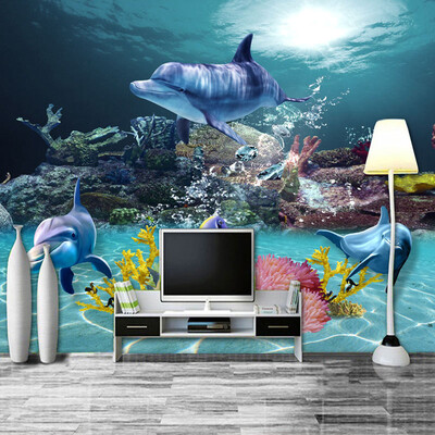 Custom Photo Wallpaper Mediterranean Style 3D Sea World Coral Dolphin Home Decor Wall Painting Living Room TV Backdrop Wallpaper
Custom Photo Wallpaper Mediterranean Style 3D Sea World Coral Dolphin Home Decor Wall Painting Living Room TV Backdrop Wallpaper