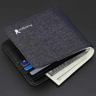 Playboy playboy wallet mens short section youth mens wallet student canvas wallet tide Korean version of the youth ticket holder creative wallet thin PAA7523-
Playboy playboy wallet mens short section youth mens wallet student canvas wallet tide Korean version of the youth ticket holder creative wallet thin PAA7523-
