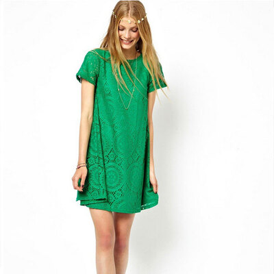 Lovaru ™New 2015 fashion Free Shipping new ladies short sleeve lace dress bottoming dress loose big yards
Lovaru ™New 2015 fashion Free Shipping new ladies short sleeve lace dress bottoming dress loose big yards
