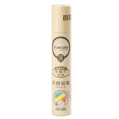 TRUECOLOR 12 color triangle pole wood color pencil color lead color fill color pen painting color pen 1 barrel CPL7151
TRUECOLOR 12 color triangle pole wood color pencil color lead color fill color pen painting color pen 1 barrel CPL7151