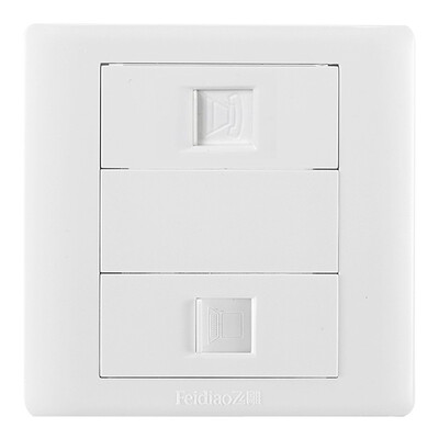 Feidiao (feidiao) switch socket panel computer phone panel socket Internet phone socket panel 86 A3 Jia Run white
Feidiao (feidiao) switch socket panel computer phone panel socket Internet phone socket panel 86 A3 Jia Run white