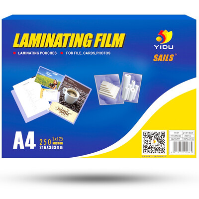 Thousands of sails YIDU SAILS A4 216x303MMx125C transparent high-definition thick plastic film photo card protection film over 100 film bag
Thousands of sails YIDU SAILS A4 216x303MMx125C transparent high-definition thick plastic film photo card protection film over 100 film bag
