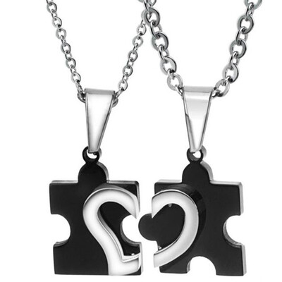 316L Stainless Steel Couple Loving Heart Puzzle Pendant Necklace For Men Women Fashion Jewelry Friendship Gift OGX265
316L Stainless Steel Couple Loving Heart Puzzle Pendant Necklace For Men Women Fashion Jewelry Friendship Gift OGX265