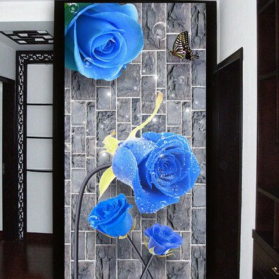 Customized 3D Mural Wallpaper Modern Creative Blue Rose Brick Wall 3D Sitting Room Entrance Corridor Backdrop Wall Paper Murals
Customized 3D Mural Wallpaper Modern Creative Blue Rose Brick Wall 3D Sitting Room Entrance Corridor Backdrop Wall Paper Murals
