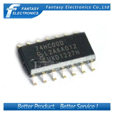 100PCS 74HC00D SOP14 74HC00 SOP SN74HC00DR SN74HC00 SMD new and original IC free shipping