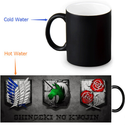 Attack on Titan 350ml/12oz Heat Reveal Mug Color Change Coffee Cup Sensitive Morphing Mugs Magic Mug Milk Tea Cups
Attack on Titan 350ml/12oz Heat Reveal Mug Color Change Coffee Cup Sensitive Morphing Mugs Magic Mug Milk Tea Cups
