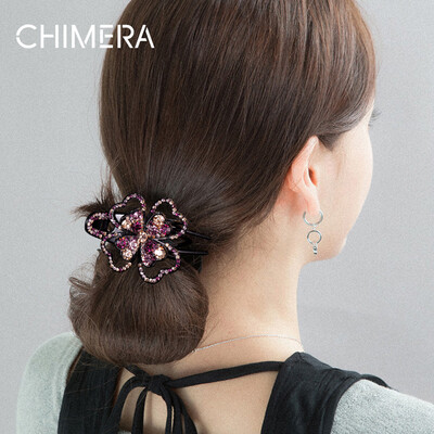 Chimera CHIMERA hair accessories headdress dream flash drill flower large hair scratching clip catcher head plate hair clip champagne purple
Chimera CHIMERA hair accessories headdress dream flash drill flower large hair scratching clip catcher head plate hair clip champagne purple