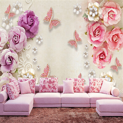 Custom Photo Wallpaper For Walls European Style Butterfly Flower Diamond Jewelry TV Background Mural Wall Painting Wallpaper 3D
Custom Photo Wallpaper For Walls European Style Butterfly Flower Diamond Jewelry TV Background Mural Wall Painting Wallpaper 3D