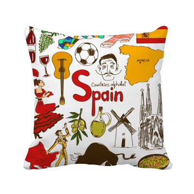Spain Landscap Animals National Flag Square Throw Pillow Insert Cushion Cover Home Sofa Decor Gift
Spain Landscap Animals National Flag Square Throw Pillow Insert Cushion Cover Home Sofa Decor Gift