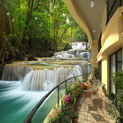 Custom 3D Mural Wallpaper Balcony Forest Waterfall Resort Landscape Photo Wall Mural Living Room TV Sofa Backdrop Papel Tapiz 3D
Custom 3D Mural Wallpaper Balcony Forest Waterfall Resort Landscape Photo Wall Mural Living Room TV Sofa Backdrop Papel Tapiz 3D