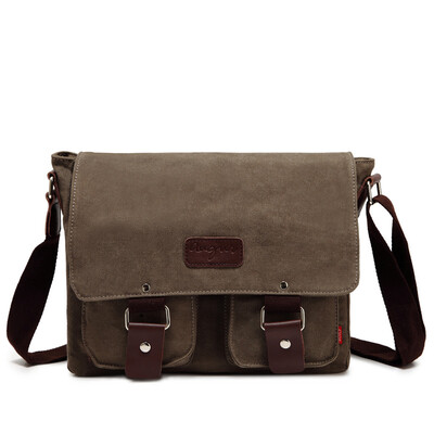 New High Quality Vintage Men Crossbody Sholder Bag Canvas Pu Leather Satchel Military Bag Bolsa Brand Mens Messenger Bags
New High Quality Vintage Men Crossbody Sholder Bag Canvas Pu Leather Satchel Military Bag Bolsa Brand Mens Messenger Bags
