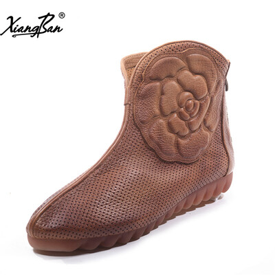 Xiangban women flat ankle boots shoes genuine leather casual ladies short boots spring autumn summer
Xiangban women flat ankle boots shoes genuine leather casual ladies short boots spring autumn summer