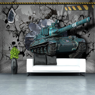 3D Stereo Embossed Tank Broken Wall Mural Wallpaper Living Room Children Boy's Bedroom Background Wall Covering Papel De Parede
3D Stereo Embossed Tank Broken Wall Mural Wallpaper Living Room Children Boy's Bedroom Background Wall Covering Papel De Parede