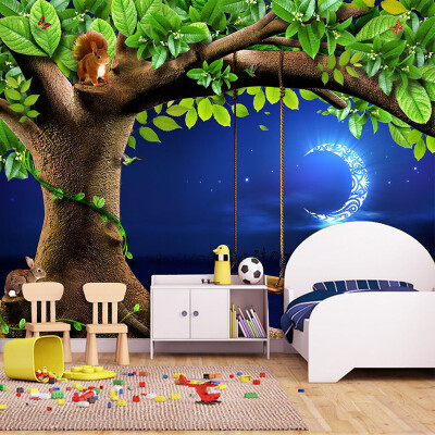 Custom 3D Stereo Cartoon Mural Wallpaper Green Tree Moon Landscape Fresco Kid's Bedroom Eco-Friendly Non-Woven Wallpaper For 3 D
Custom 3D Stereo Cartoon Mural Wallpaper Green Tree Moon Landscape Fresco Kid's Bedroom Eco-Friendly Non-Woven Wallpaper For 3 D