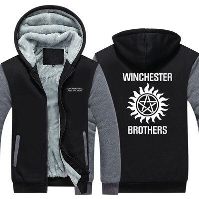 2018 New USA SIZE Men Winter Autumn Hoodies SUPERNATURAL JOIN THE HUNT pattern Fleece Coat Baseball Uniform Sportswear Jacket wool
2018 New USA SIZE Men Winter Autumn Hoodies SUPERNATURAL JOIN THE HUNT pattern Fleece Coat Baseball Uniform Sportswear Jacket wool