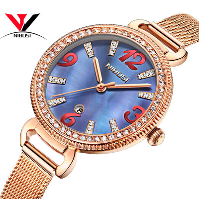 NIBOSI Women Watches Fashion Lady Watch Luxury Brand Quartz Wristwatch Gold Waterproof Crystal Dress Mesh Strap Relogio Feminino
NIBOSI Women Watches Fashion Lady Watch Luxury Brand Quartz Wristwatch Gold Waterproof Crystal Dress Mesh Strap Relogio Feminino