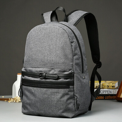 Canvas Rucksack Student Knapsack Laptop Backpack Travel Shoulder Bag Daypack Bag