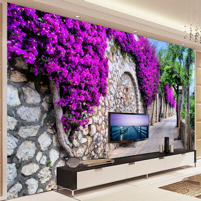 Custom Photo Wallpaper European Small Town Street Purple Flower Wall Painting Pictures Living Room TV Background Wallpaper Mural
Custom Photo Wallpaper European Small Town Street Purple Flower Wall Painting Pictures Living Room TV Background Wallpaper Mural