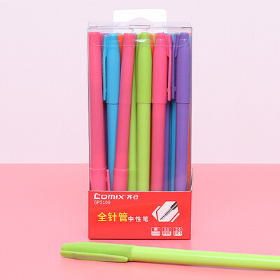 Qixin COMIX combination full needle gel pen signature pen pen set 05mm24 stick black GP5106
Qixin COMIX combination full needle gel pen signature pen pen set 05mm24 stick black GP5106