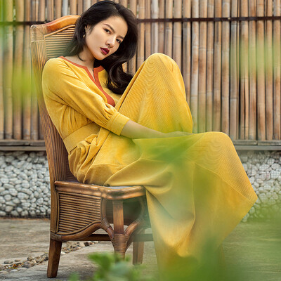 Wei Ya Ji corduroy dress waist was thin cover belly temperament Fancy clothes backing chic&ankle dress
Wei Ya Ji corduroy dress waist was thin cover belly temperament Fancy clothes backing chic&ankle dress